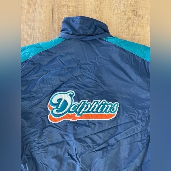 VINTAGE Miami Dolphin NFL Football Jacket Pullover Size XL - Picture 7 of 7